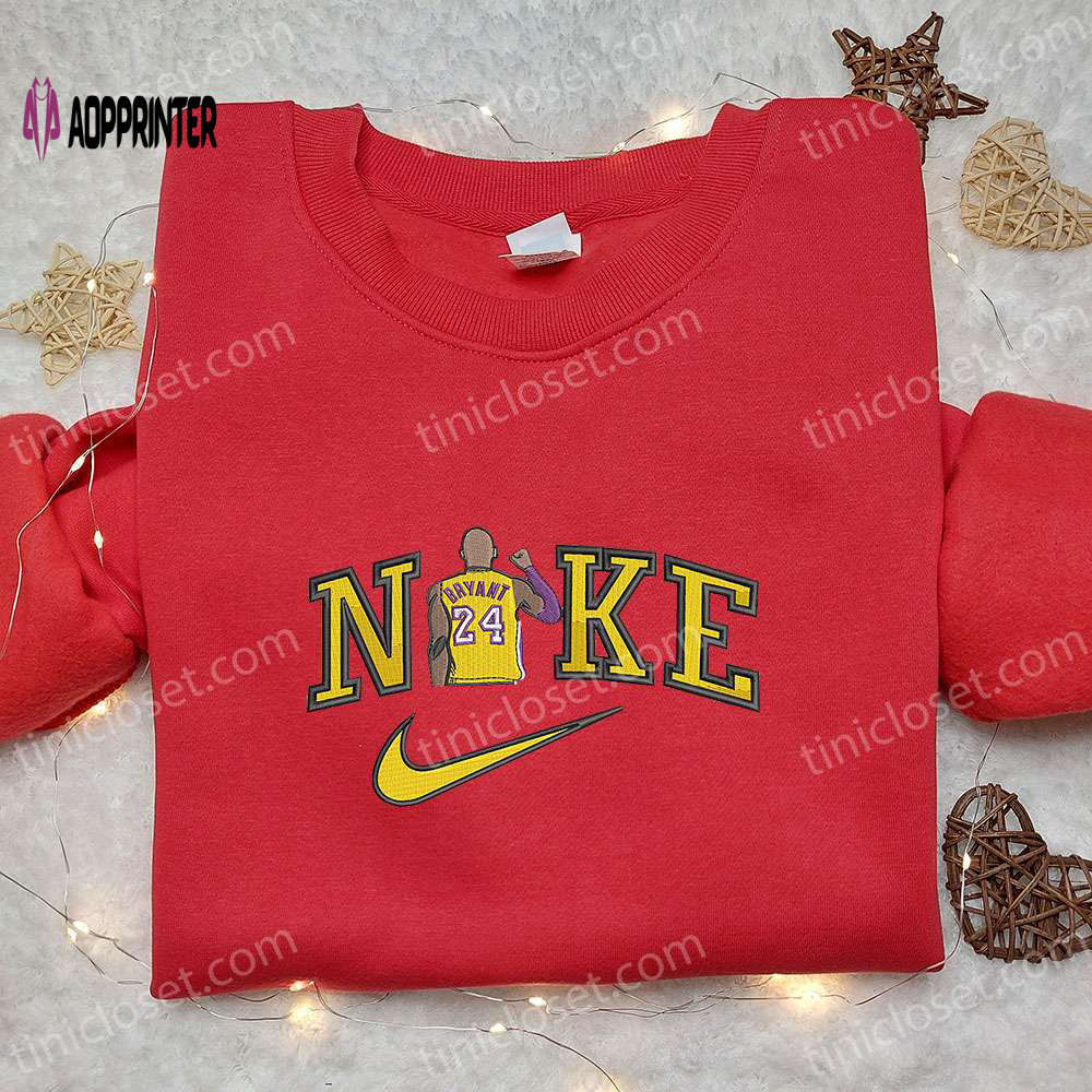 Kobe bryant x nike nba sport embroidered tshirt – nike inspired shirt perfect family gift Embroidered Shirt
