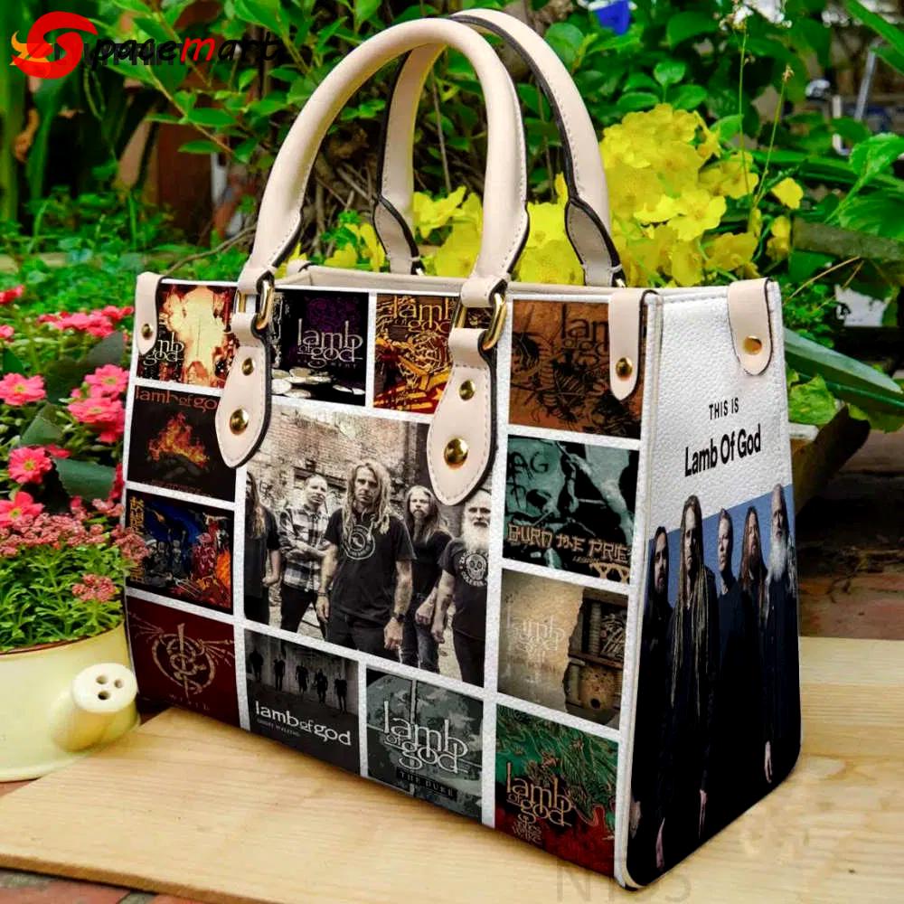 Lamb of god leather handbag gift for women 4359 Women Leather Hand Bag