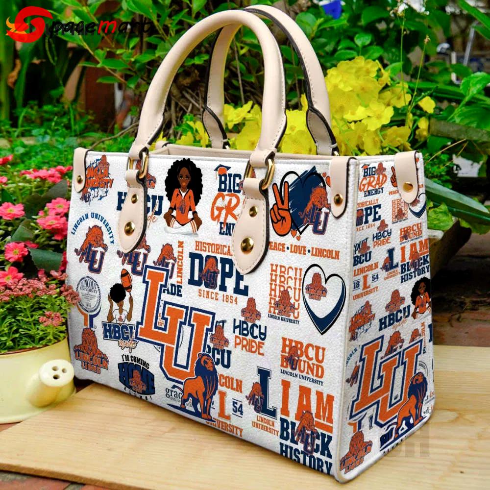 Langston university leather handbag  gift for women 2877 Women Leather Hand Bag