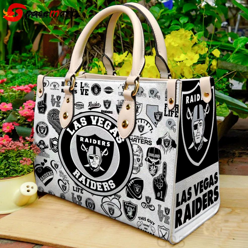 Las vegas raiders hand leather bag for women gift 2195 Women Leather Hand Bag