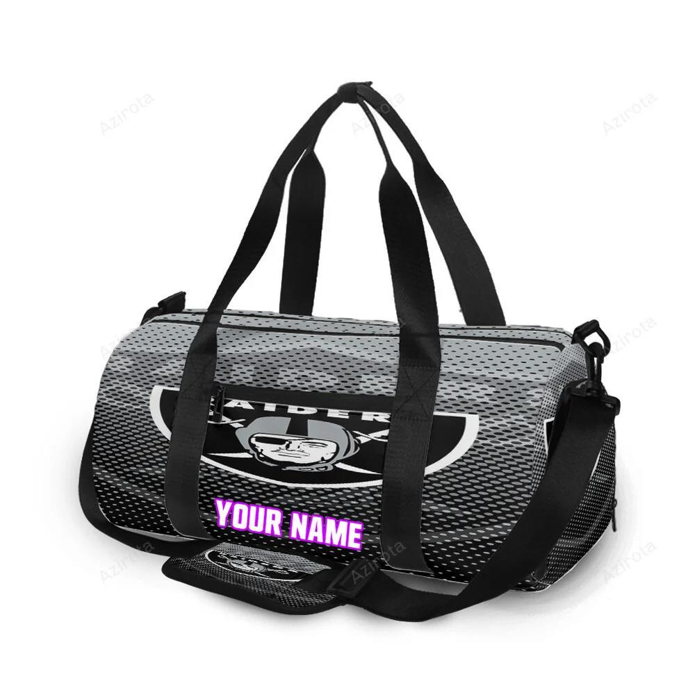 Las vegas raiders logo art10 personalized name travel bag gym bag 268 Travel Bag