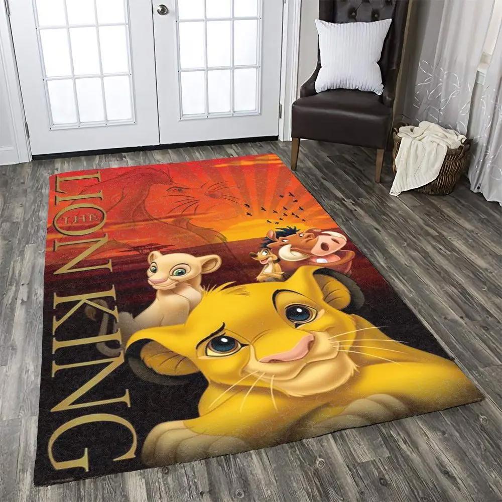Lion kings rug living room area rug home decor disney rug Rectangle Rug