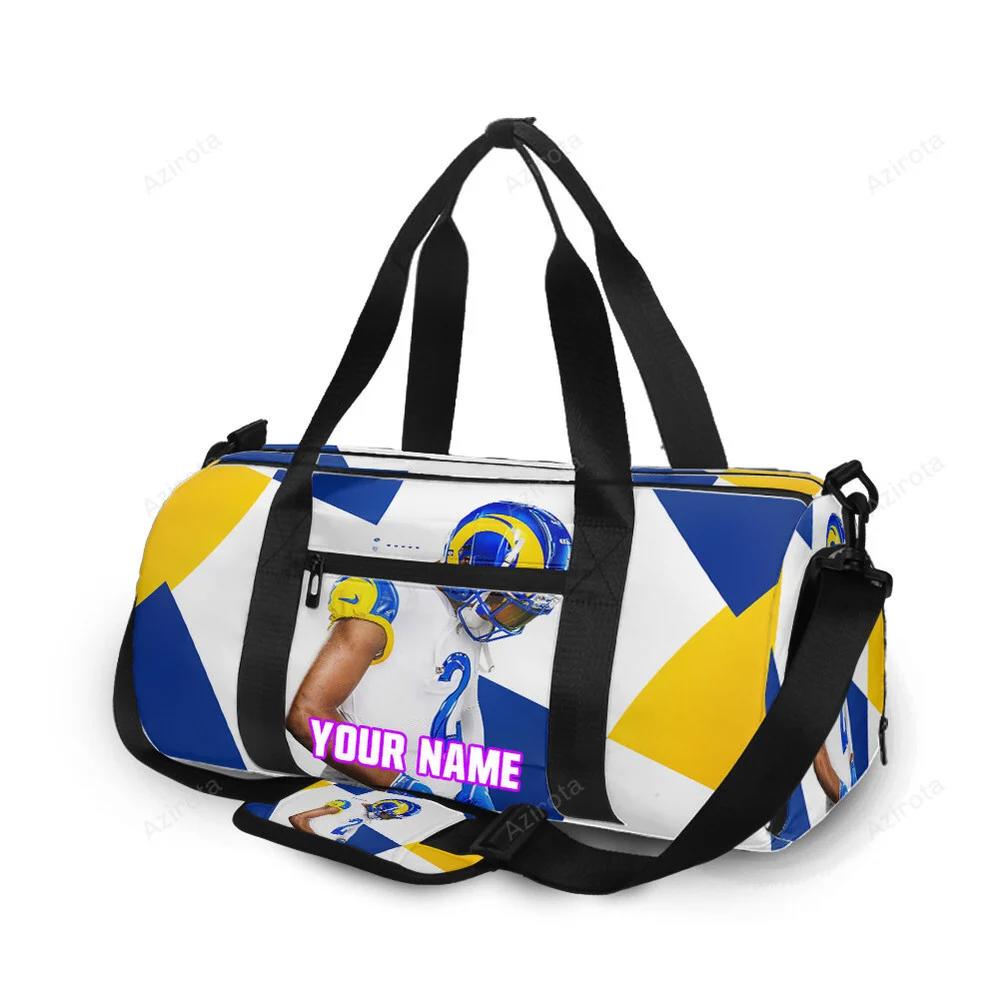 Los angeles rams robert woods1 personalized name travel bag gym bag 749 Travel Bag