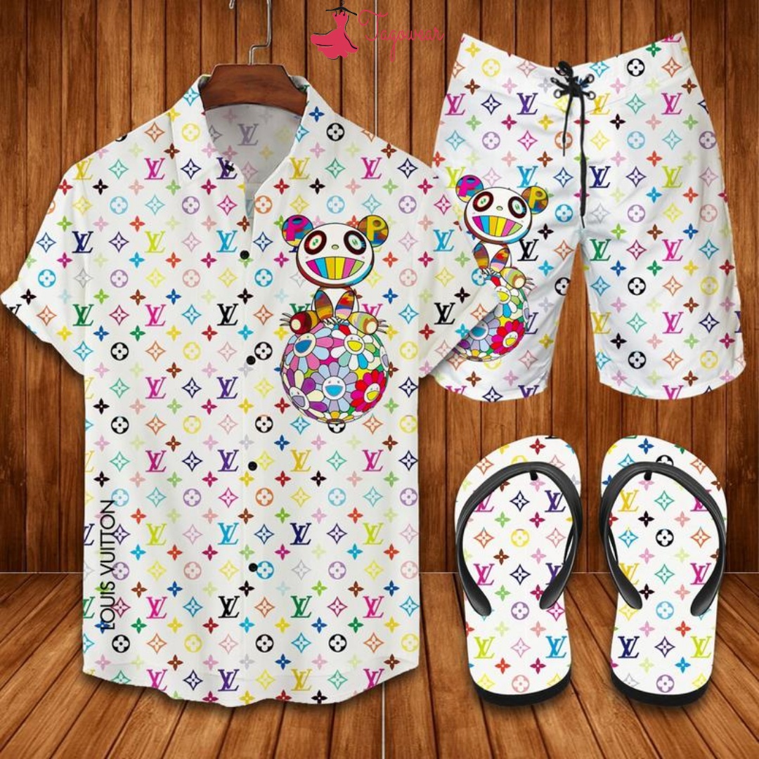 Louis vuitton 533 hawaii shirt shortsflip flops Hawaii Shirt Shorts & Flip Flops
