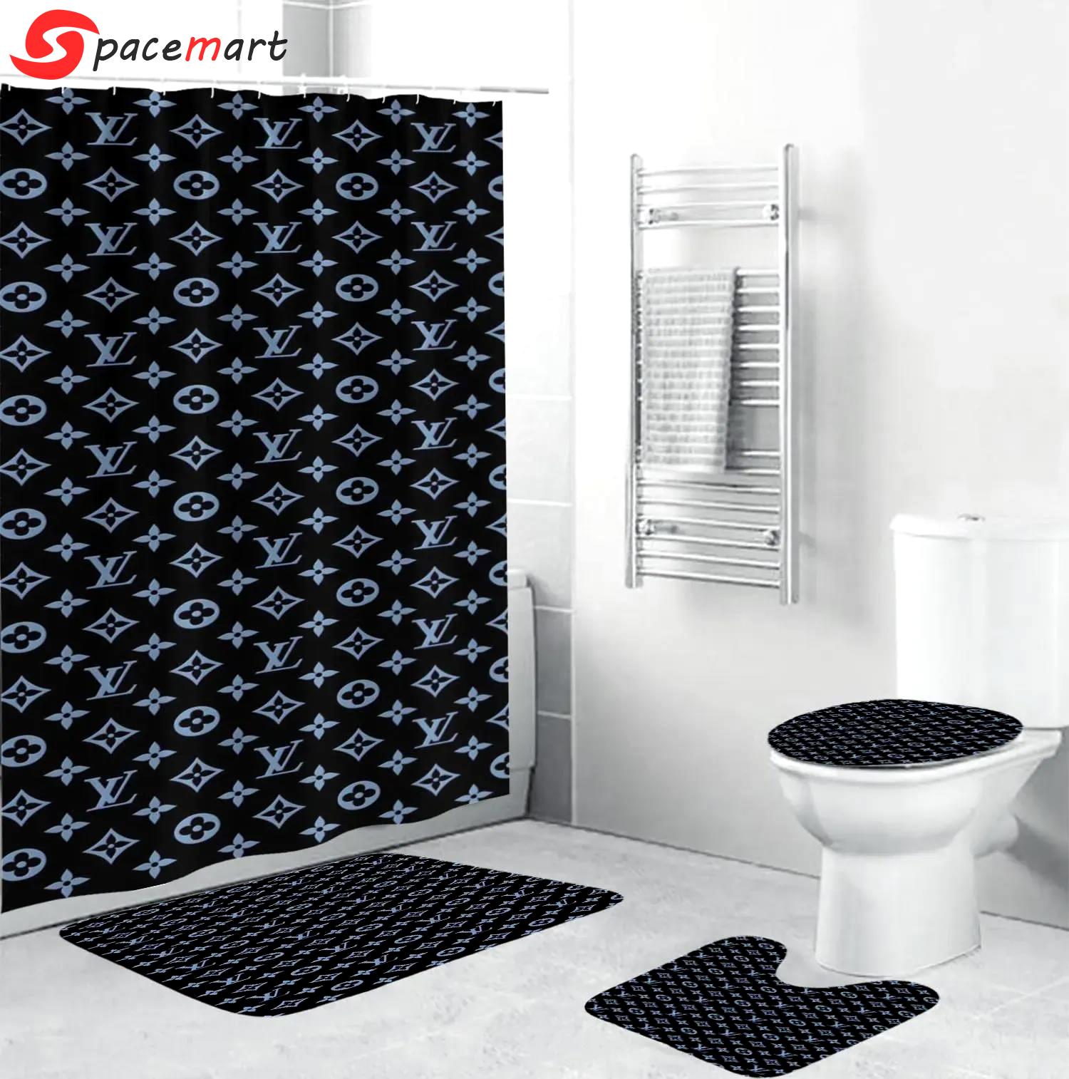 Louis vuitton bath mat bathroom sets luxury fashion brand home decor hypebeast Bathroom Set