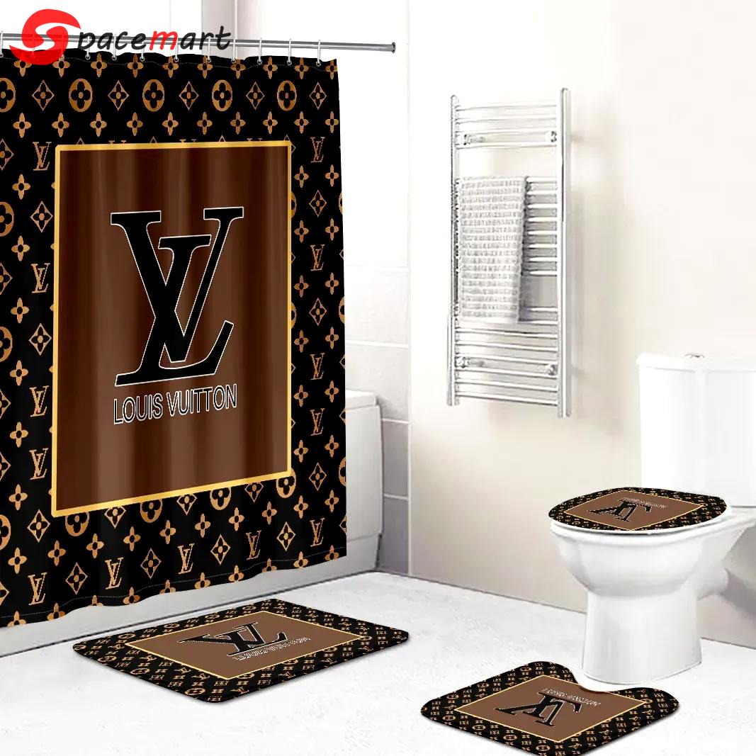 Louis vuitton bath mat hypebeast luxury fashion brand home decor bathroom sets Bathroom Set