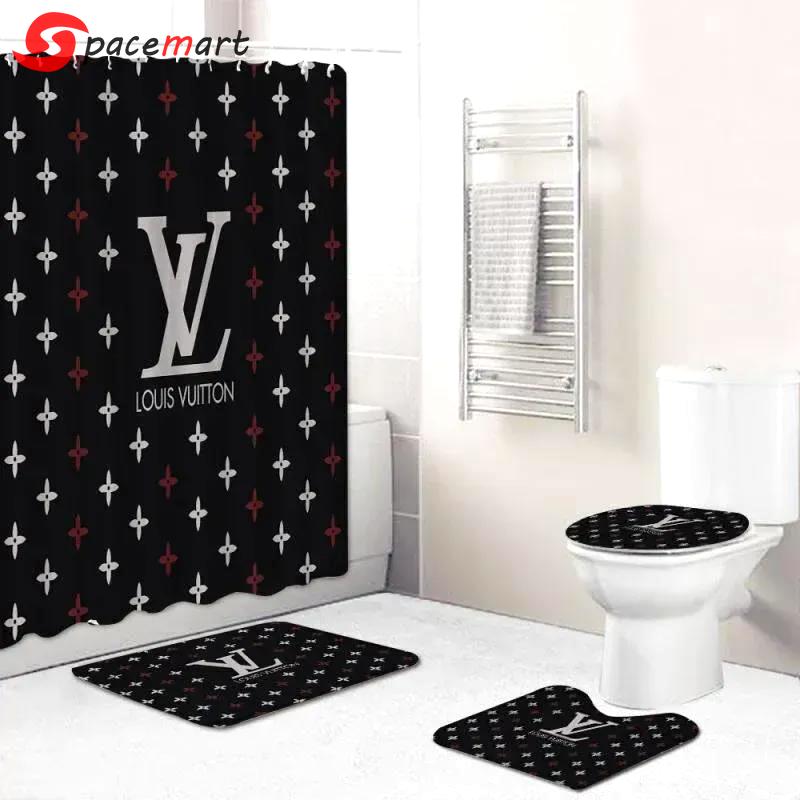 Louis vuitton bathroom set bath mat hypebeast luxury fashion brand home decor Bathroom Set