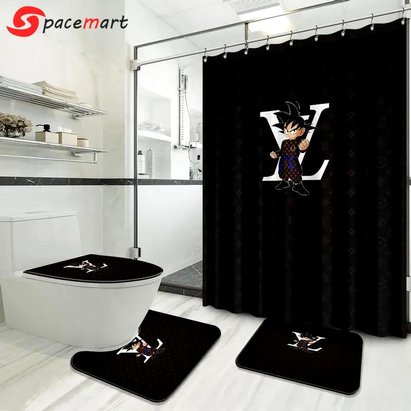 Louis vuitton bathroom set luxury fashion brand home decor bath mat hypebeast Bathroom Set