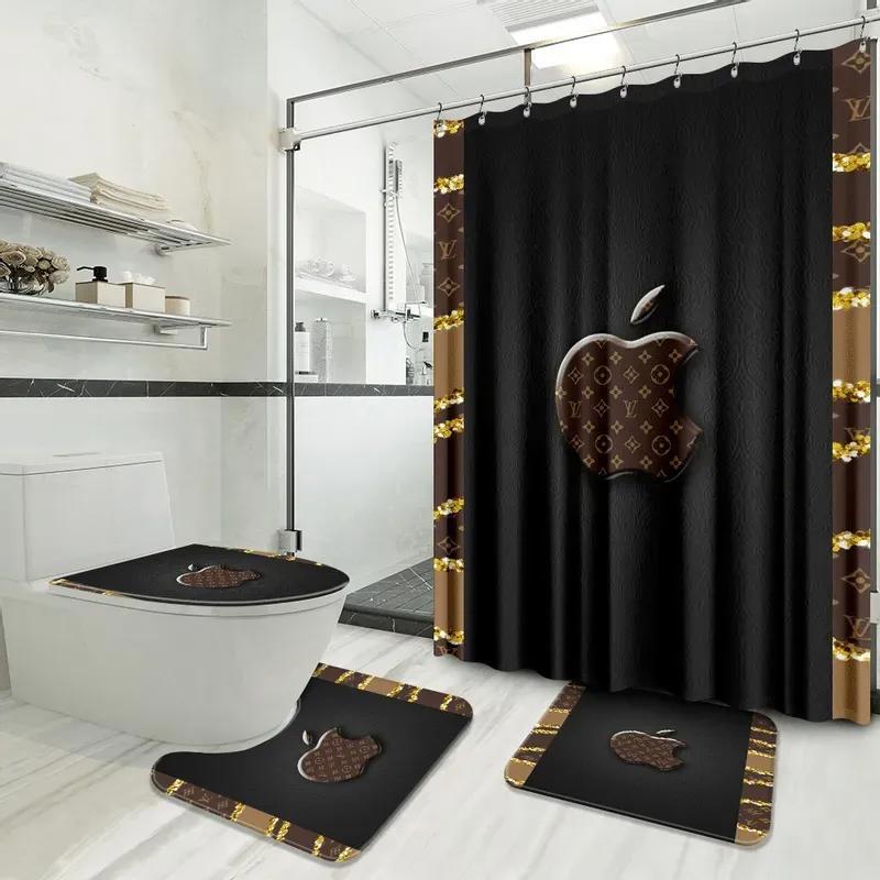 Louis vuitton bathroom set luxury fashion brand home decor hypebeast bath mat Bathroom Set