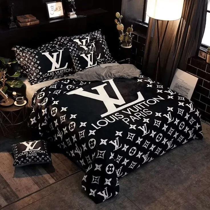 Louis vuitton bd11 limited edition 3d customized  s Bedding Sets bedroom idea home decor blankets duvet bedspread covers bed linen sheets bedclothes
