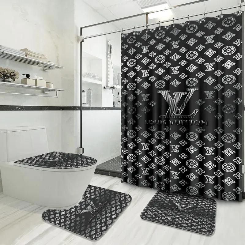 Louis vuitton home decor bath mat hypebeast luxury fashion brand bathroom sets Bathroom Set