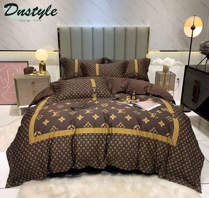 Louis vuitton logo type 1982 Bedding Sets home decor bedclothes luxury ideas hyperbeast Bedroom premium fashion brand bedspread bed linen duvet sheets covers blankets