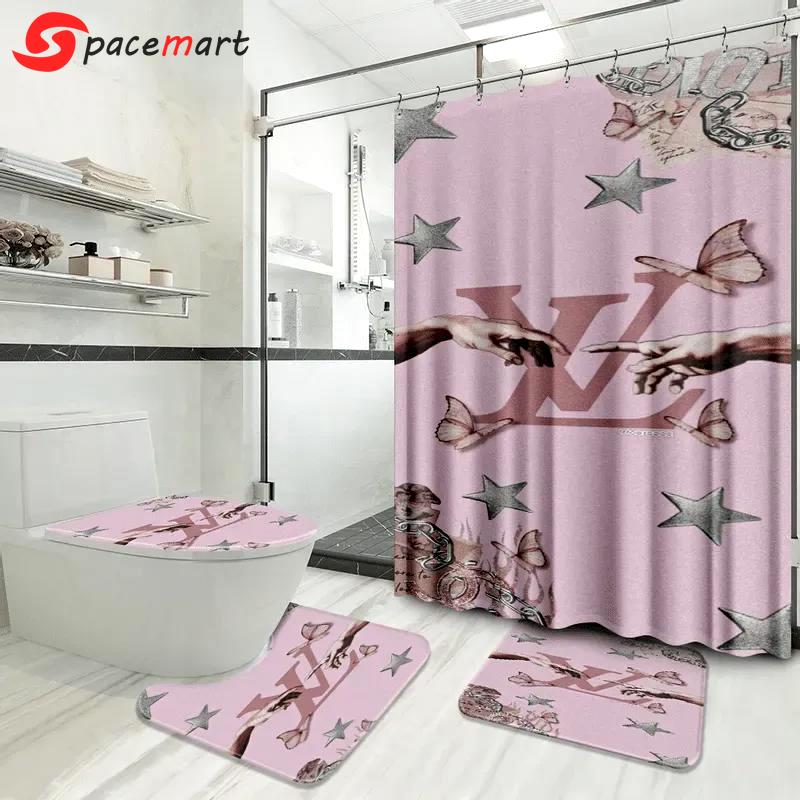 Louis vuitton luxury fashion brand hypebeast bath mat bathroom sets home decor Bathroom Set