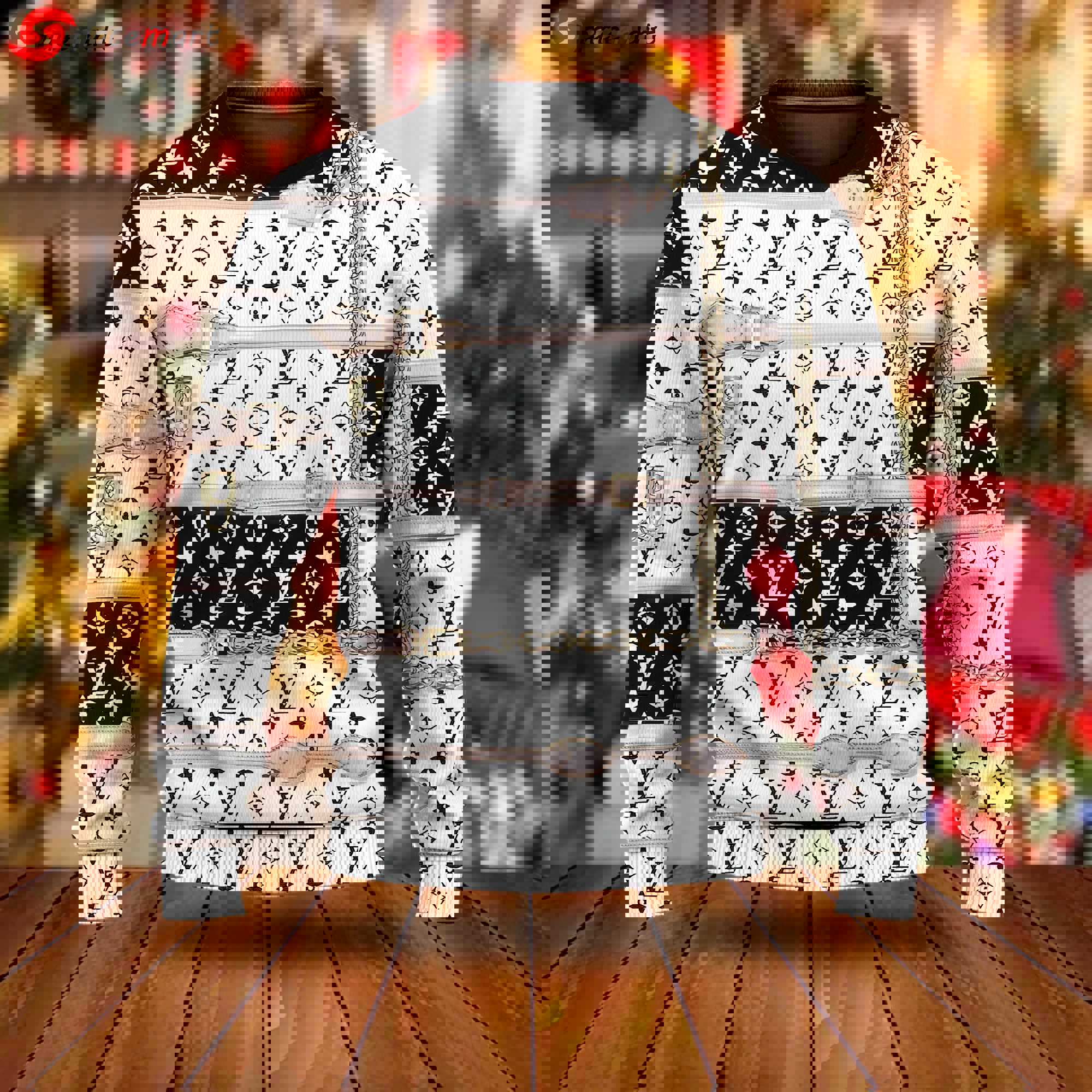 Louis vuitton luxury ugly christmas sweater  hot 2024 style 322 Christmas Ugly Sweater