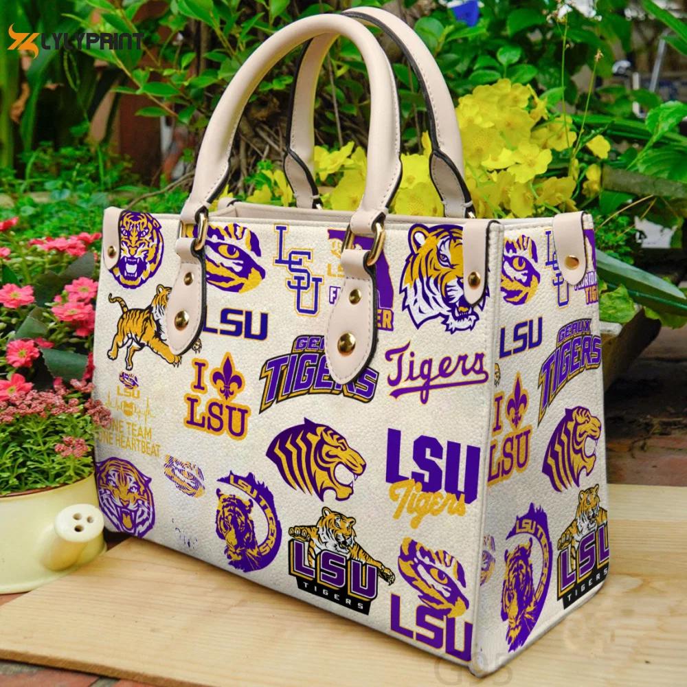 Lsu tigers leather bag for women gift 3982 Women Leather Hand Bag