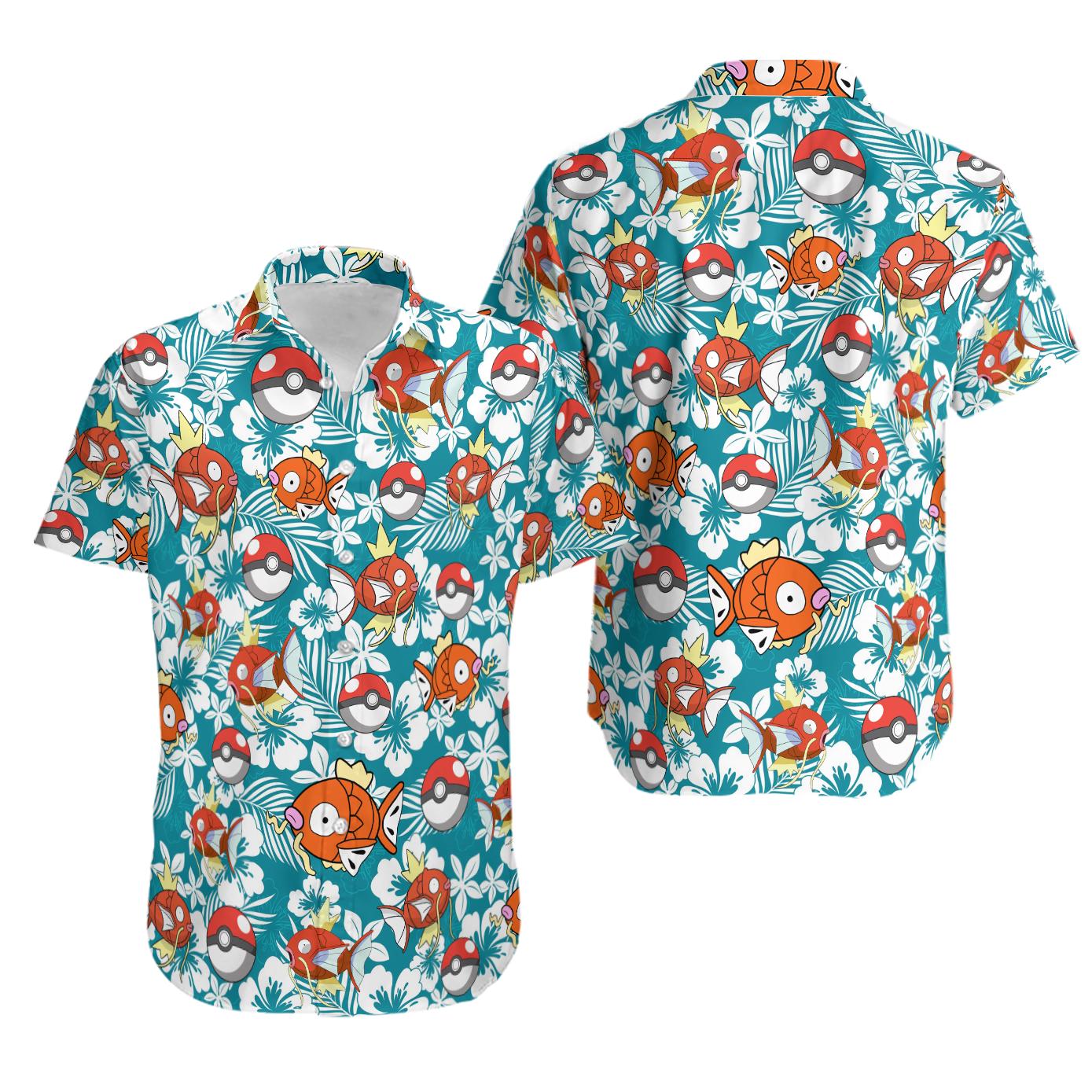 Magikarp  hawaiian shirt Hawaii Shirt Shorts & Flip Flops