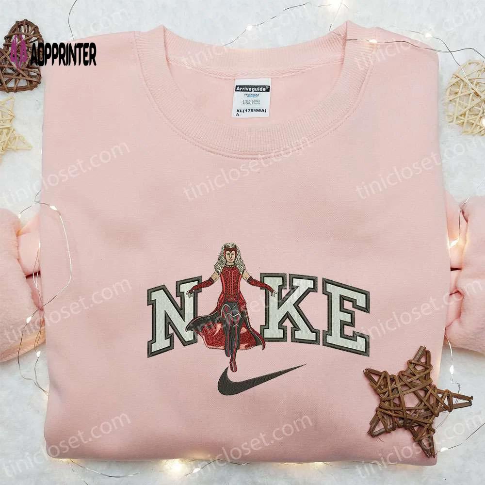 Marvel scarlet witch x nike movie embroidered shirt sweatshirt & hoodie – custom marvel universe embroidery Embroidered Shirt