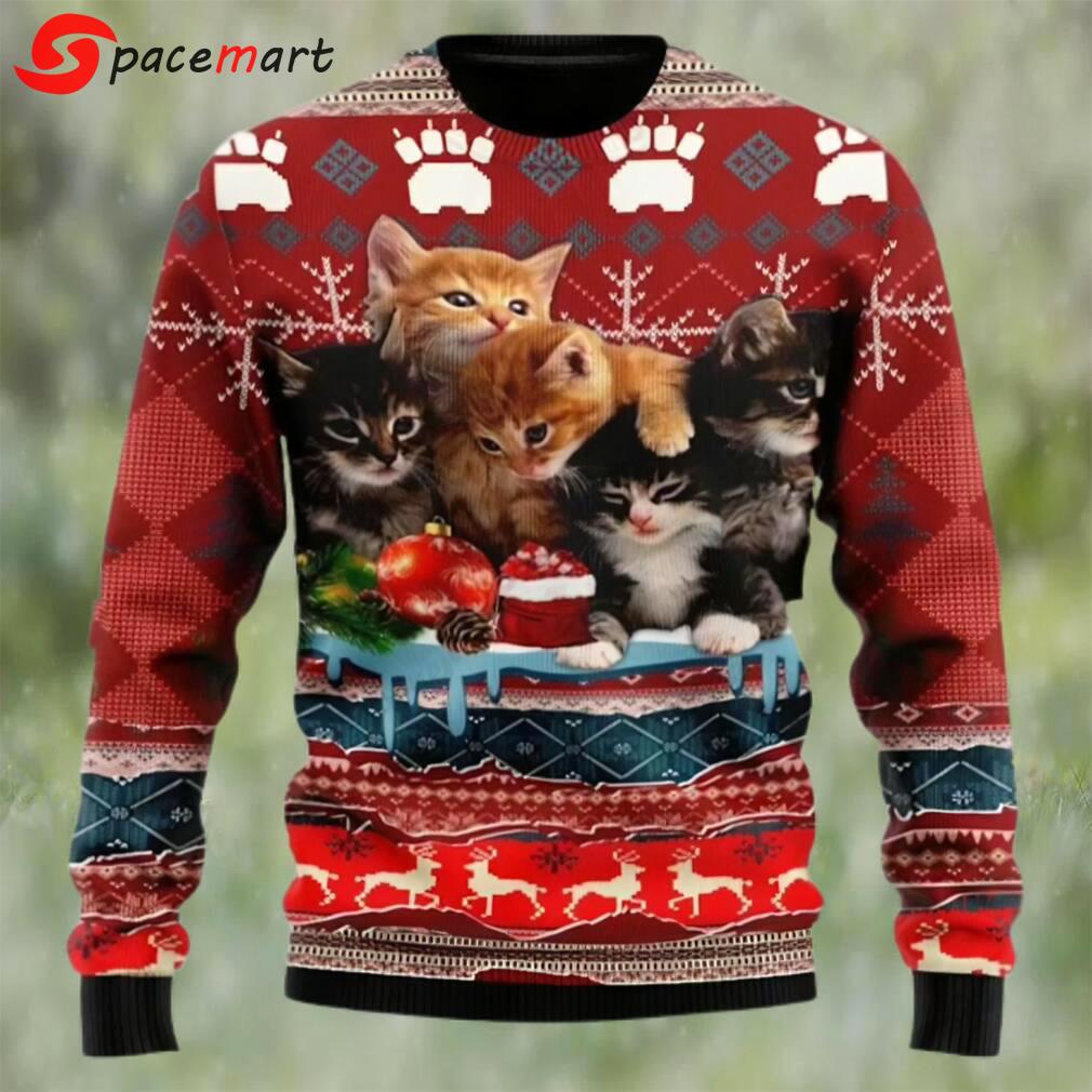 Merry christmas kitty cat ugly christmas sweater Christmas Ugly Sweater