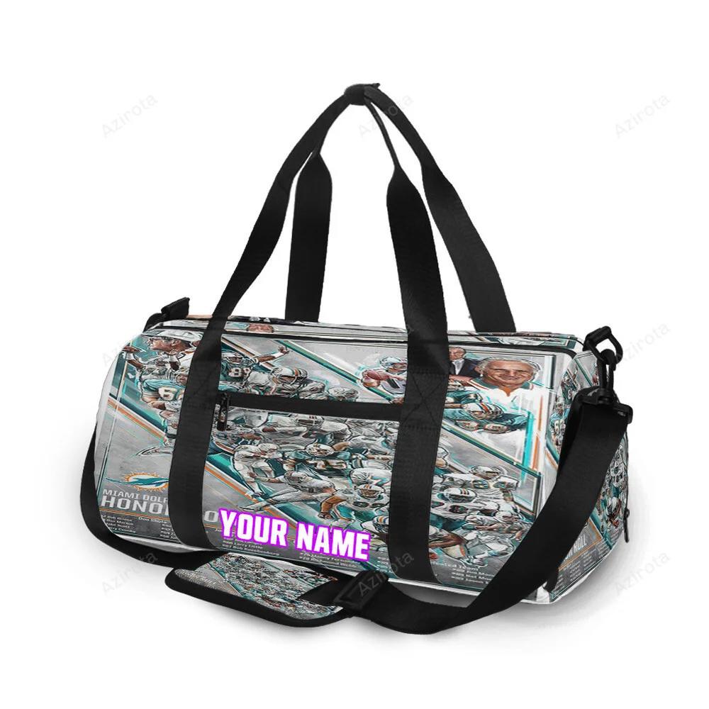 Miami dolphins players9 personalized name travel bag gym bag 128 Travel Bag