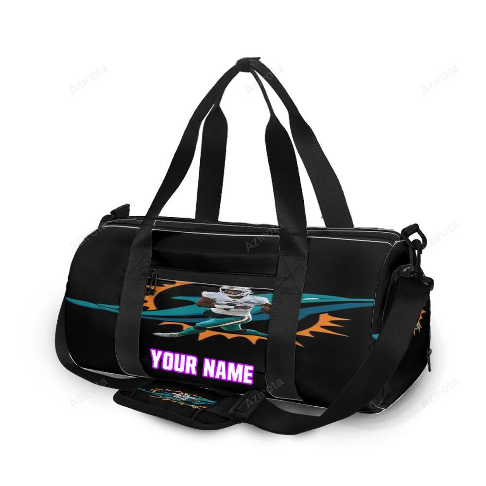 Miami dolphins tua tagovailoa4 personalized name travel bag gym bag 579 Travel Bag