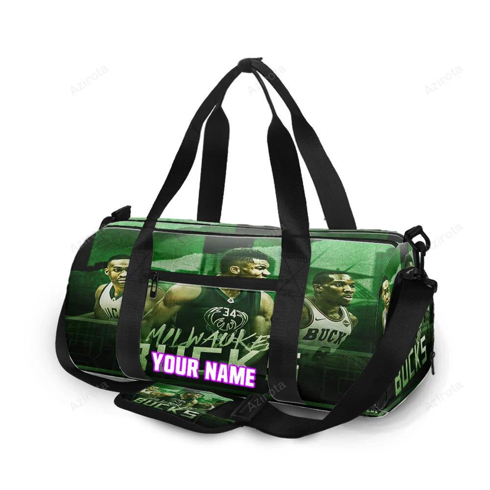 Milwaukee bucks players v13 personalized name travel bag gym bag 1847 Travel Bag
