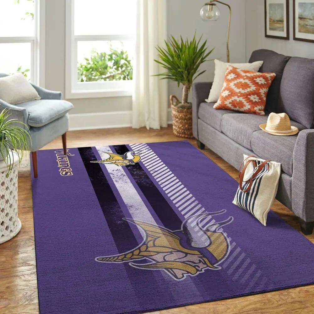 Minnesota vikings nfl area rugs living room carpet sports rug regtangle carpet Rectangle Rug
