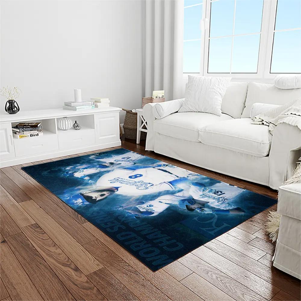 Mlb kansas city royals baseball team logo rectangle area rug kcr52 Rectangle Rug