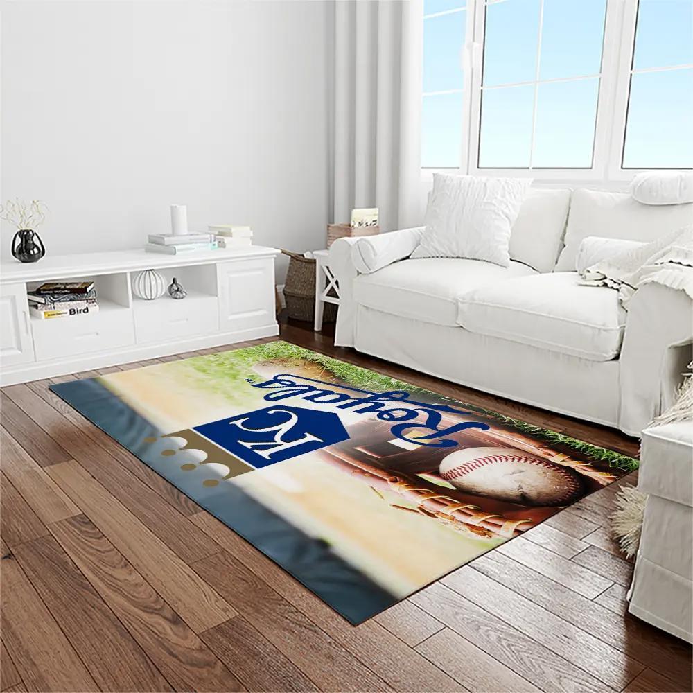 Mlb kansas city royals baseball team logo rectangle area rug kcr60 Rectangle Rug
