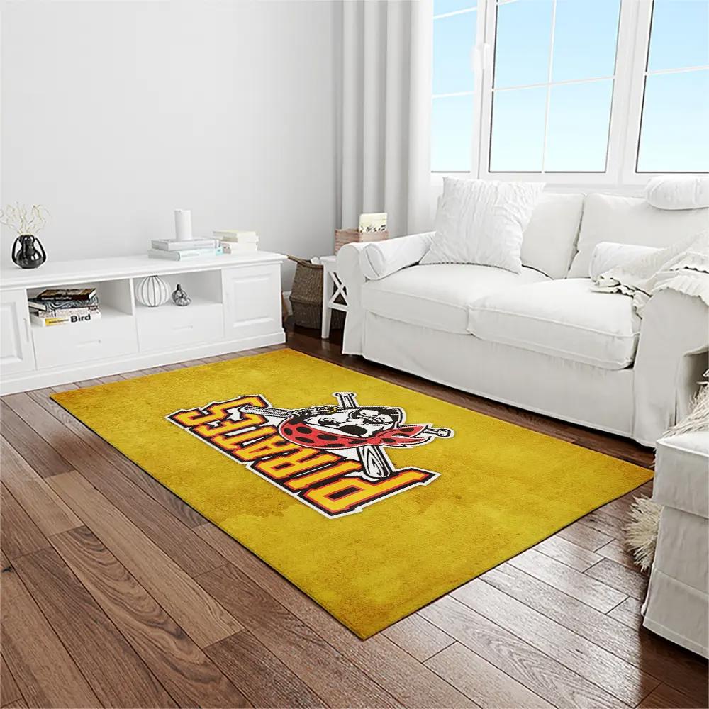 Mlb pittsburgh pirates baseball team logo rectangle area rug pp06 Rectangle Rug