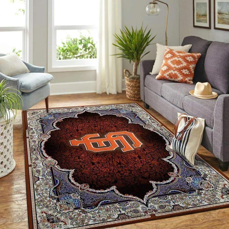 Mlb san francisco giants area rug living room rug home decor 200305178 Rectangle Rug