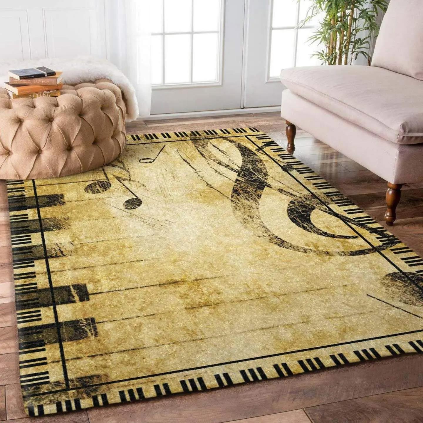 Music rug rcdd81f20763 area rug living room carpet rug regtangle carpet floor decor home decor Rectangle Rug
