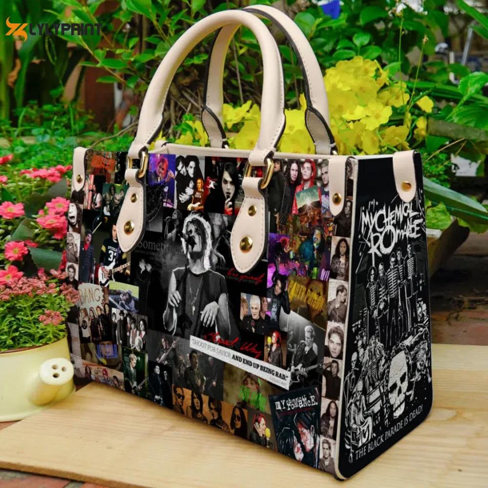 My chemical romance leather handbag gift for women 407 Women Leather Hand Bag