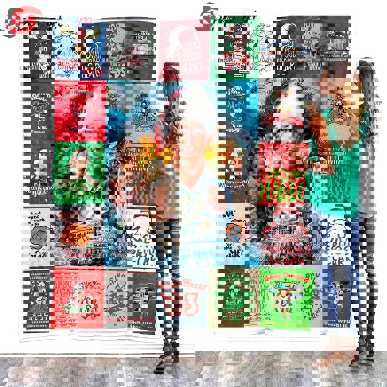 National lampoon's christmas vacation fleece blanket, clark griswold christmas quilt, christmas vacation couch sofa blanket, xmas gifts Quilt Blanket