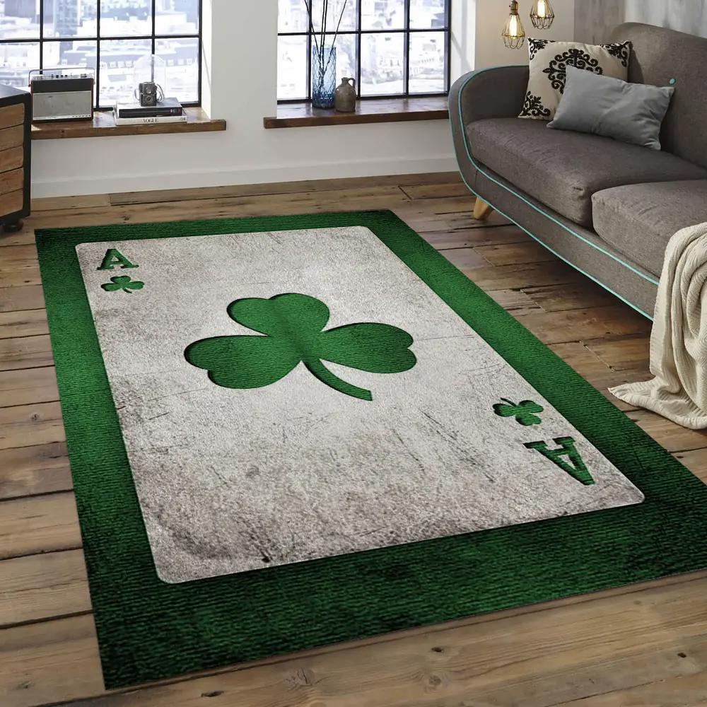 Nba boston celtics basketball legend team logo rectangle area bc01 Rectangle Rug