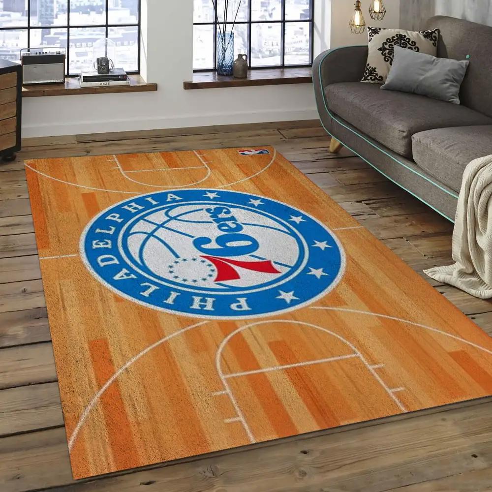 Nba charlotte hornets basketball legend team logo rectangle area ch06 Rectangle Rug