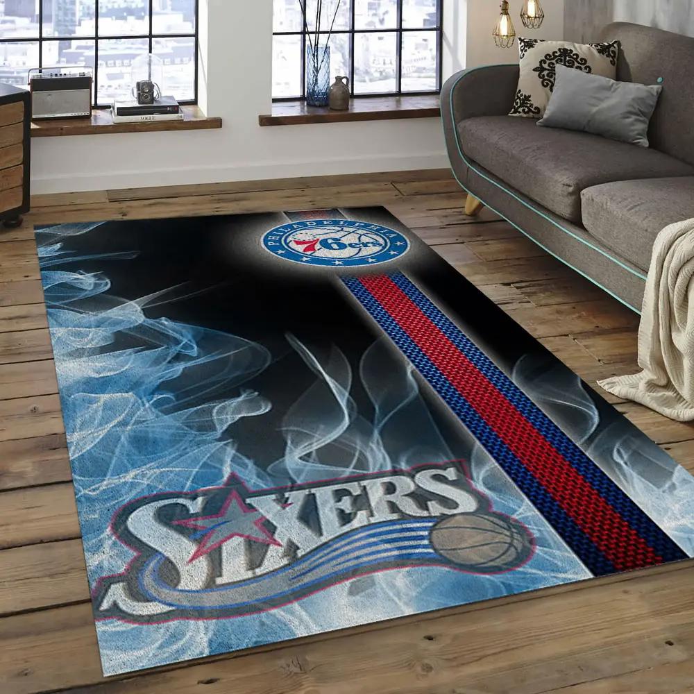 Nba charlotte hornets basketball legend team logo rectangle area ch23 Rectangle Rug