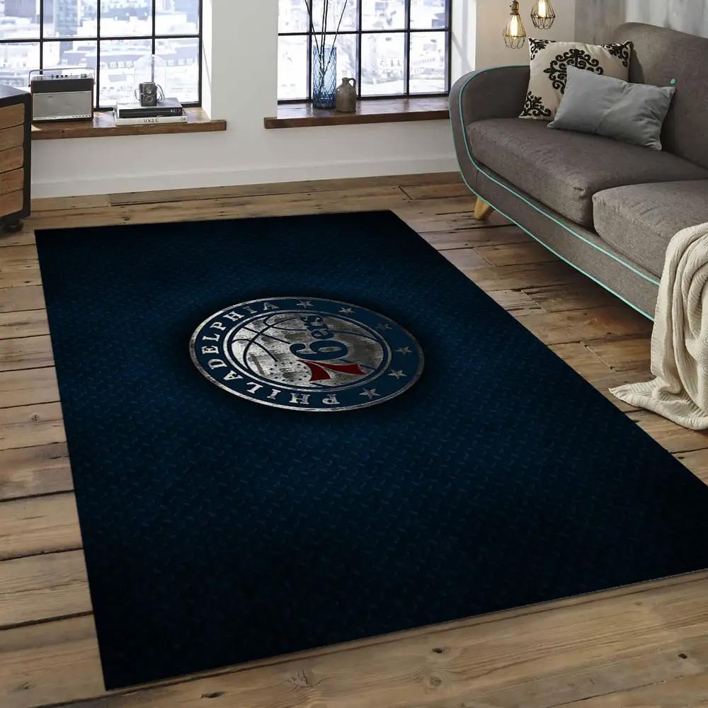 Nba charlotte hornets basketball legend team logo rectangle area ch26 Rectangle Rug
