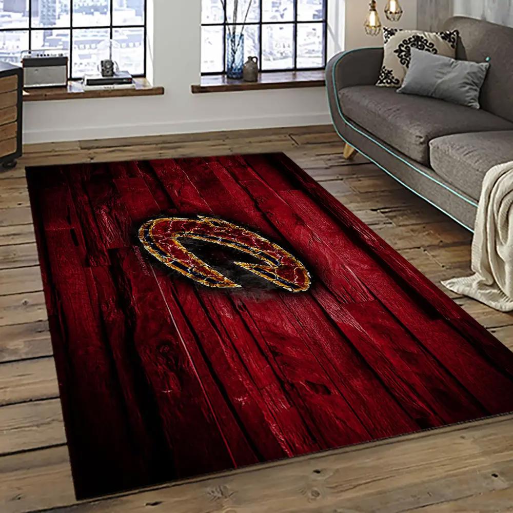 Nba cleveland cavaliers basketball team logo sport carpet rectangle area rug for living room cca20 Rectangle Rug