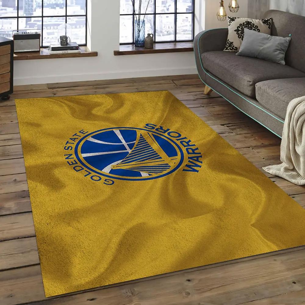 Nba golden state warriors basketball legend team logo rectangle area gsw11 Rectangle Rug