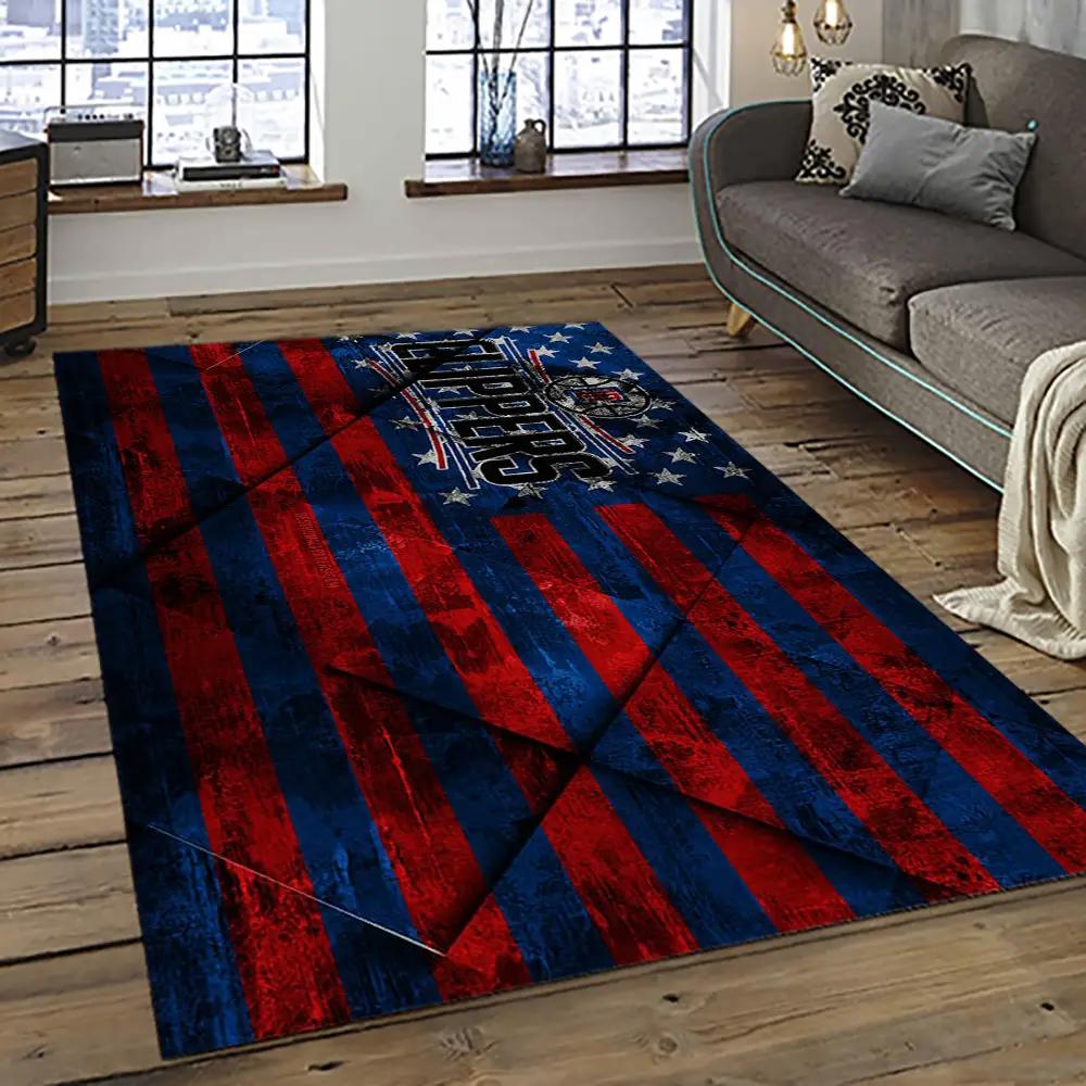 Nba los angeles clippers basketball team logo sport carpet rectangle area rug for living room lac29 Rectangle Rug