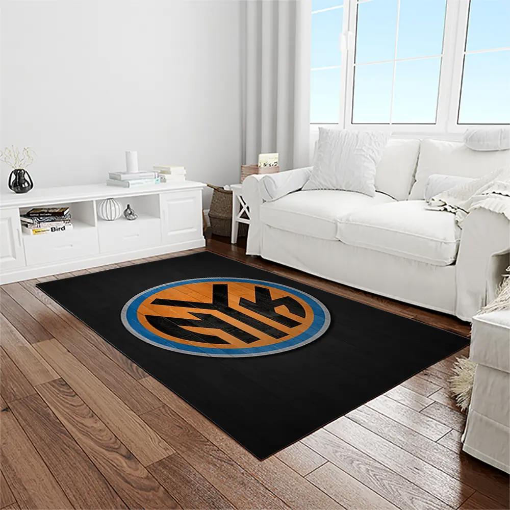 Nba new york knicks basketball team logo rectangle area rug nyk24 Rectangle Rug