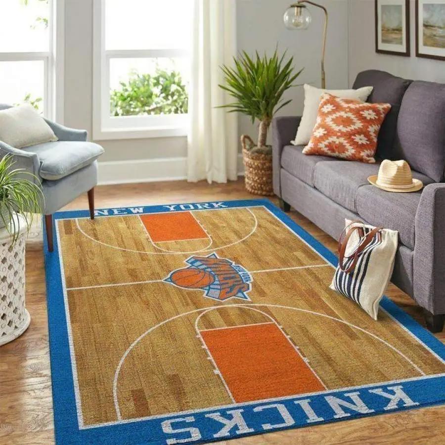 Nba new york knicks  football team logo carpet home decor area rug living room Rectangle Rug