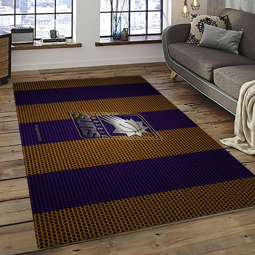 Nba phoenix suns basketball team logo sport carpet rectangle area rug for living room ps47 Rectangle Rug