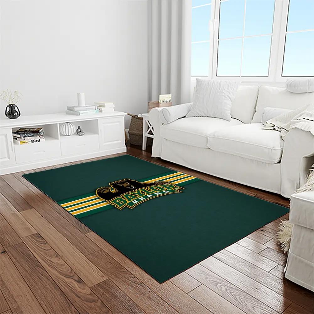 Ncaa baylor bears sport basketball and foolball team logo rectangle area rug bb12 Rectangle Rug
