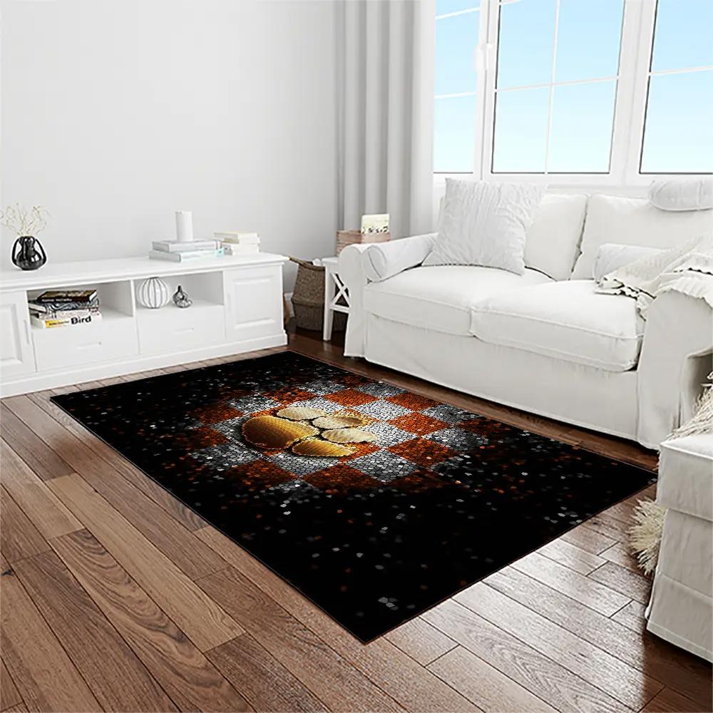 Ncaa clemson tigers college sport basketball and foolball team logo rectangle area rug ct25 Rectangle Rug