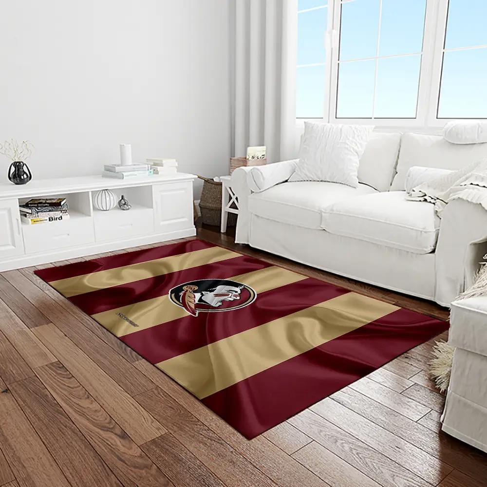Ncaa florida state seminoles sport basketball and foolball team logo rectangle area rug fss04 Rectangle Rug