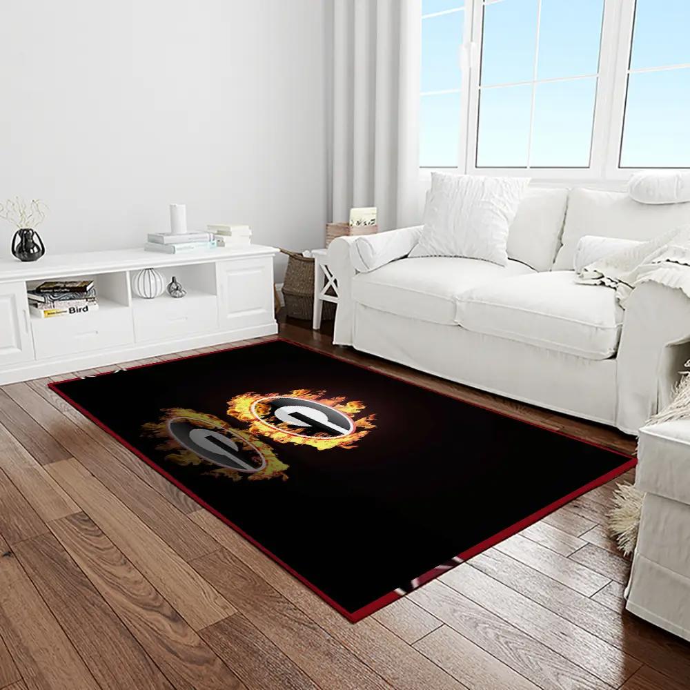 Ncaa georgia bulldogs college sport basketball and foolball team logo rectangle area rug gbs07 Rectangle Rug