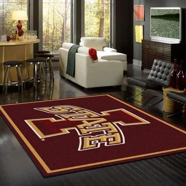 Ncaa iowa state cyclones living room carpet home rug regtangle carpet 1 Rectangle Rug