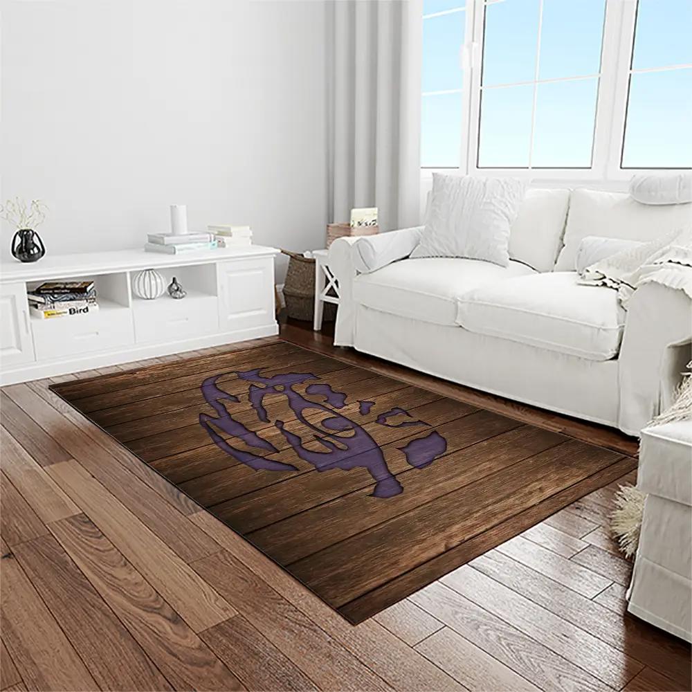 Ncaa louisiana state university college sport basketball and foolball team logo rectangle area rug lsu30 Rectangle Rug