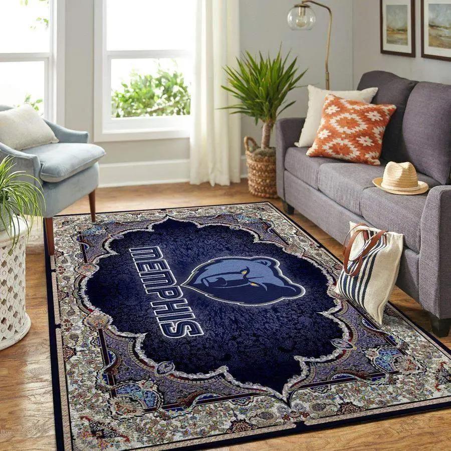 Ncaa memphis tigers area rug living room rug home decor nfl football 1912247 Rectangle Rug